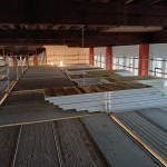 Deckenstarhlplatten vor der Montage